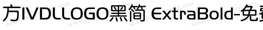 方IVDLLOGO黑简 ExtraBold字体转换